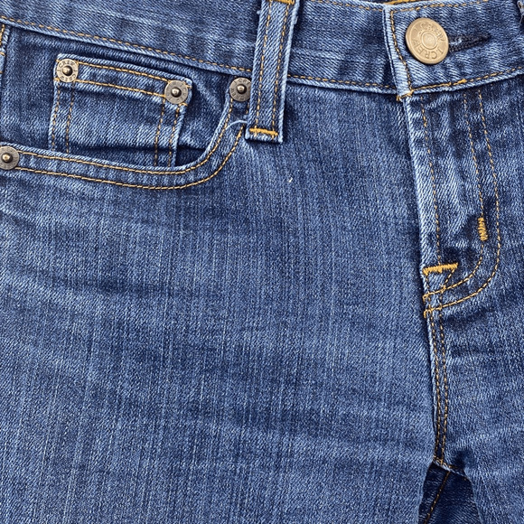 J. Crew Low-Rise Blue Jeans SZ 25 (0) Denim Toothpick Skinny Ankle Medium Wash - Picture 8 of 14
